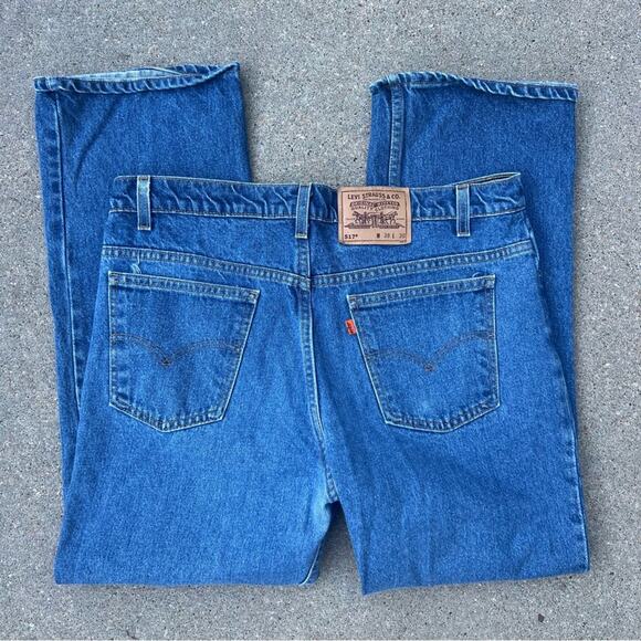 Vintage 90s Levi’s 517 orange tab boot cut jeans 38x30 - Picture 1 of 7
